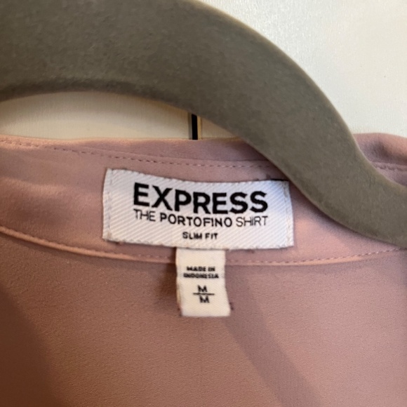 🚨CLEARANCE🚨 Express Lilac Slim Fit Button Up The Portofino Shirt Size M - Picture 4 of 11